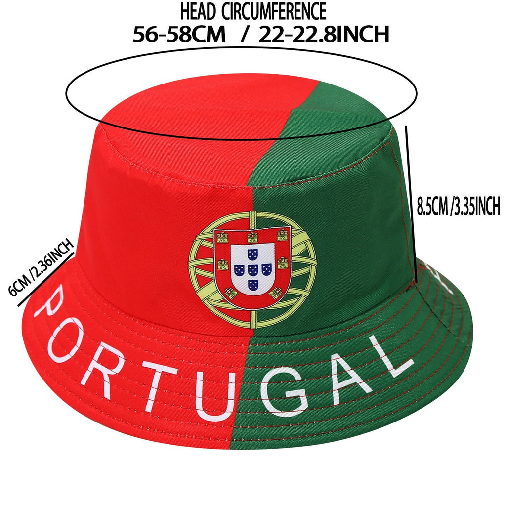Bucket Hat with Country Flags Design for World Cup Fans