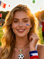 2026 World Cup Temporary Tattoos – Football Cheer Stickers for Face and Body