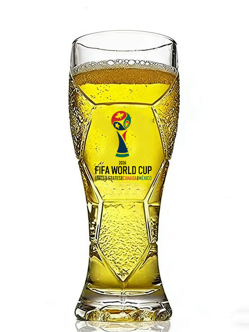 500ml glass mug with the distinctive FIFA World Cup 2026 design