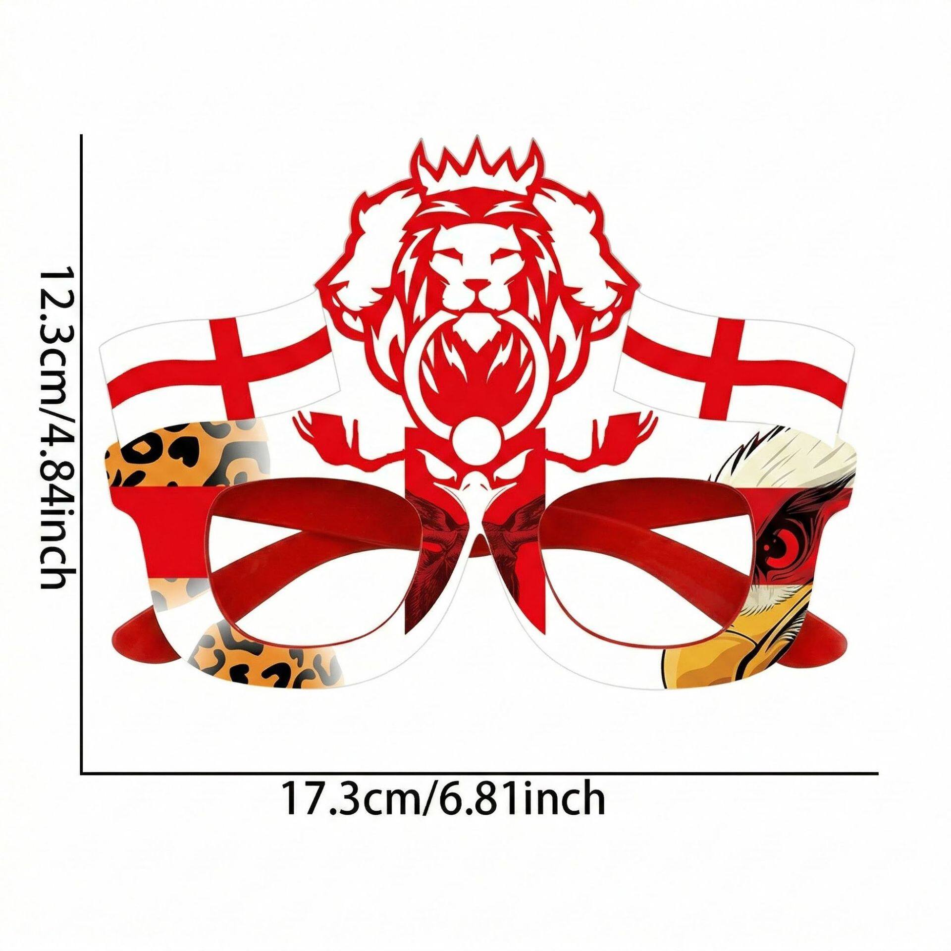 World Cup celebration glasses featuring designs of various national flags
