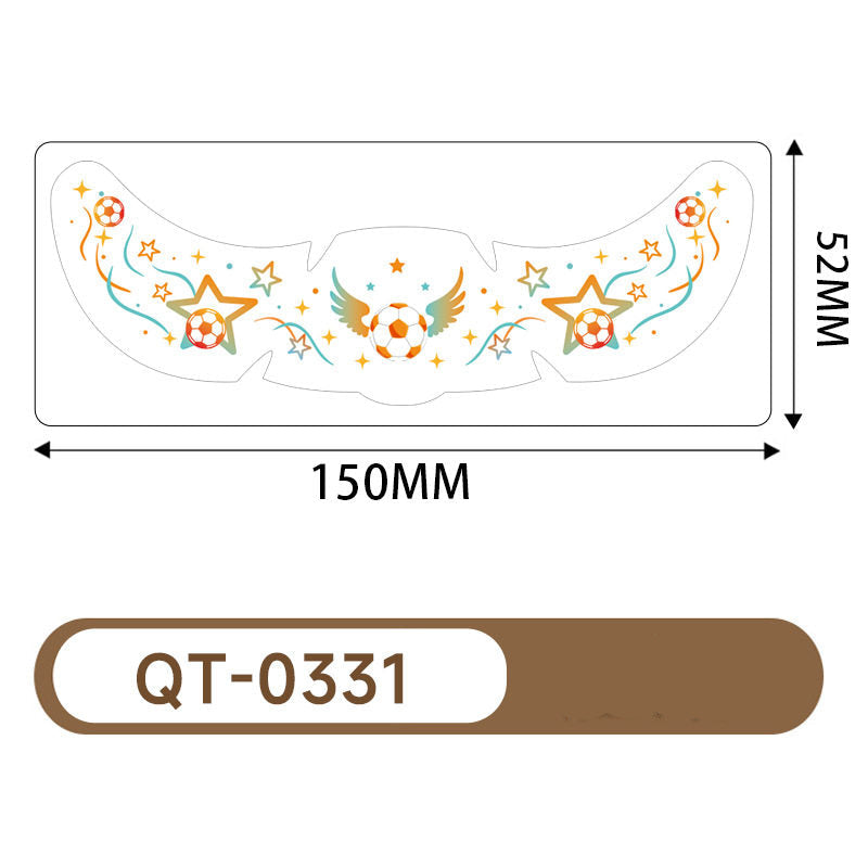 Five stickers for the US, Canada, and Mexico World Cup tattoo stickers, football match support freckles, face stickers, sweat-proof party makeup stickers, and more