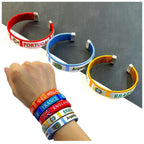World Cup Style Fabric Wristband with Country Flag Designs