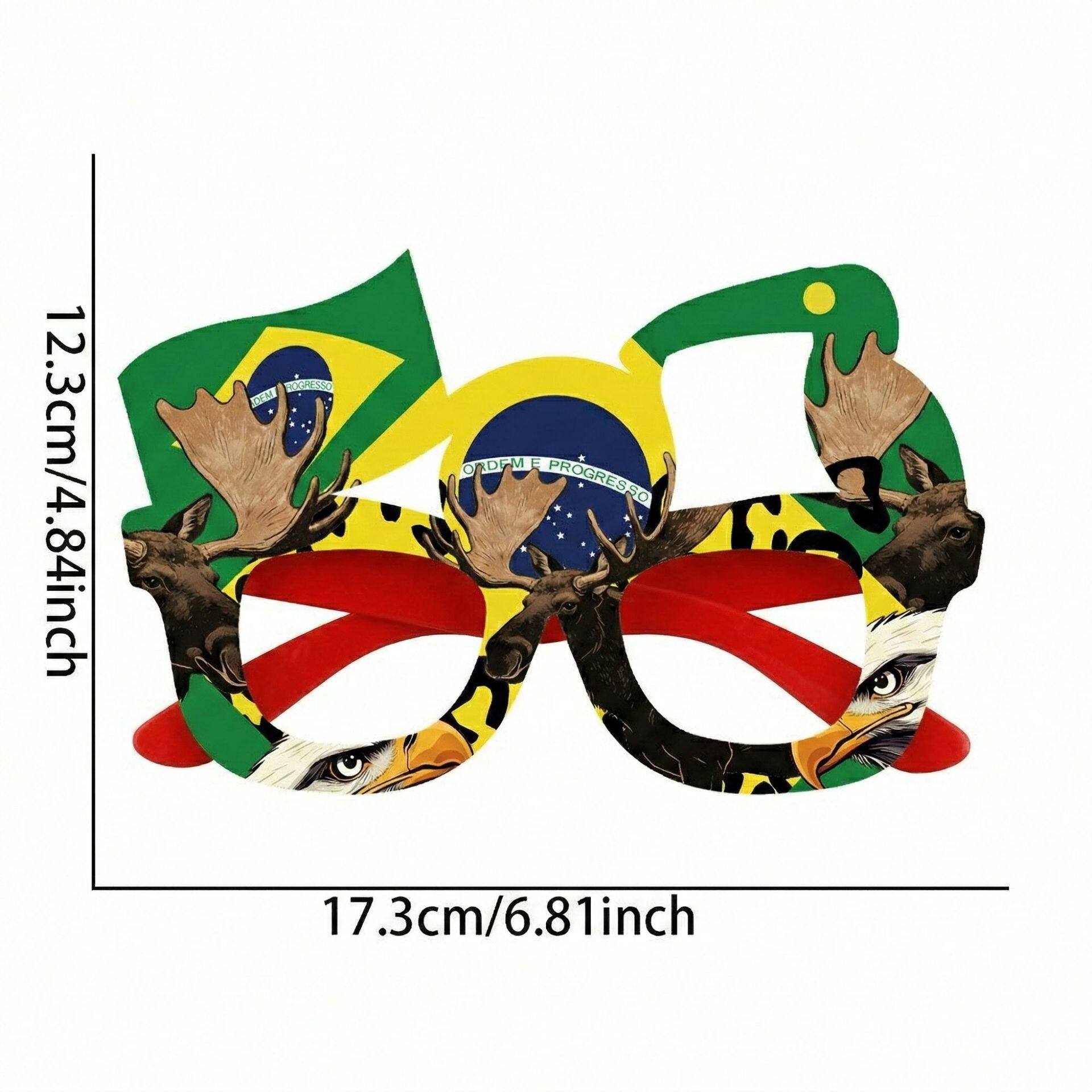 World Cup celebration glasses featuring designs of various national flags