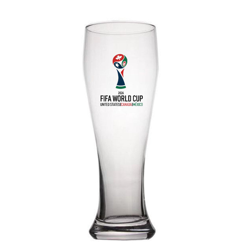 500ml glass mug with the distinctive FIFA World Cup 2026 design