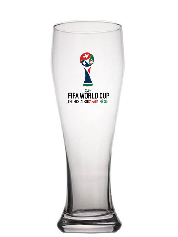 500ml glass mug with the distinctive FIFA World Cup 2026 design