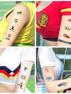 Tattoo stickers for the US, Canada, Mexico World Cup football rugby tournament, America's Cup face paper, waterproof sweat-resistant hair 10 sheets