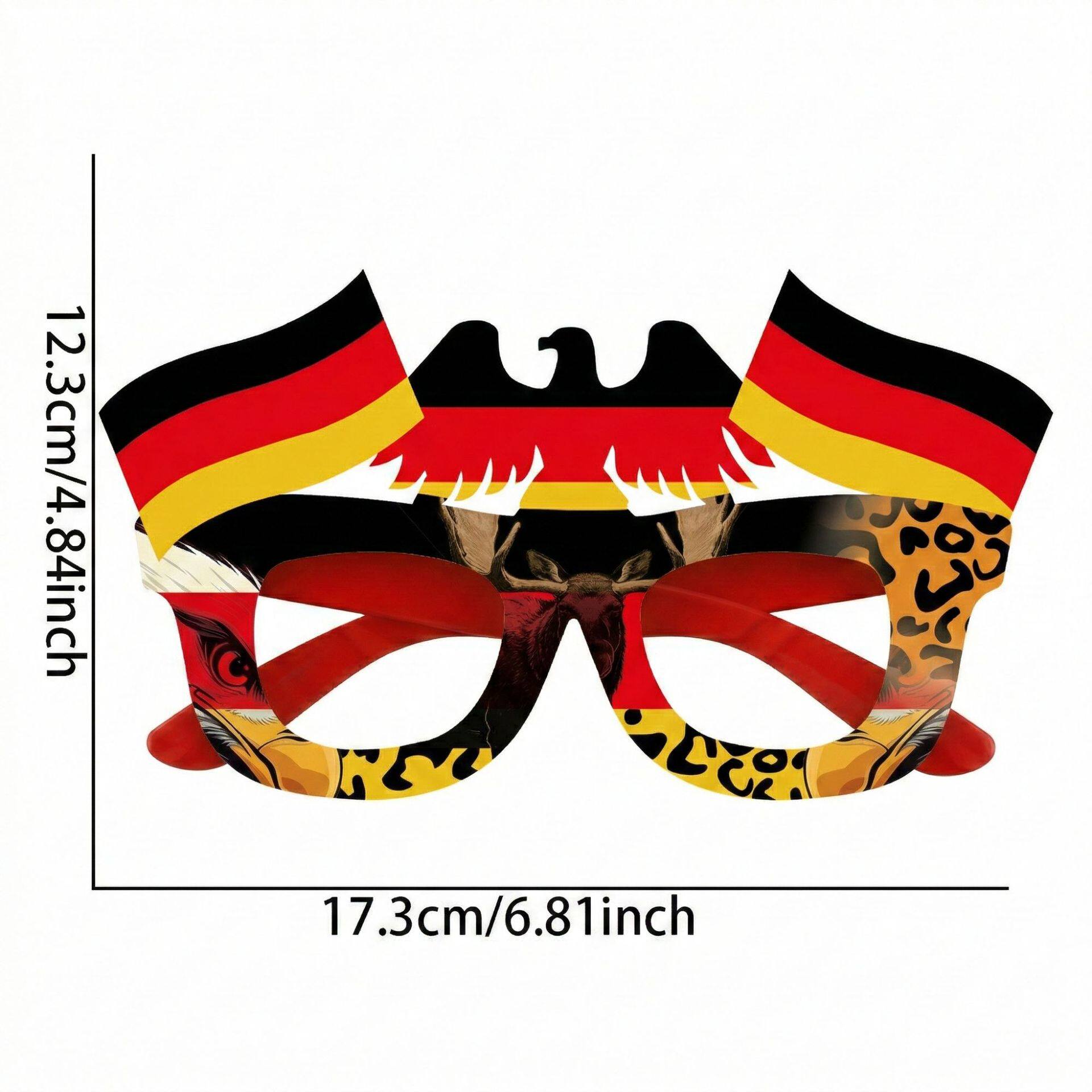 World Cup celebration glasses featuring designs of various national flags