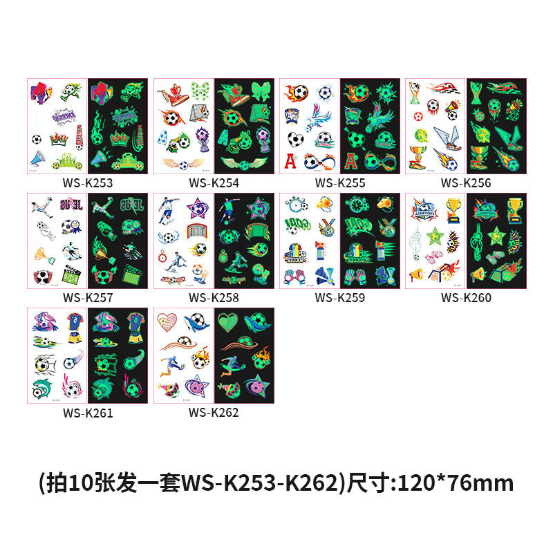 Tattoo stickers for the US, Canada, Mexico World Cup football rugby tournament, America's Cup face paper, waterproof sweat-resistant hair 10 sheets