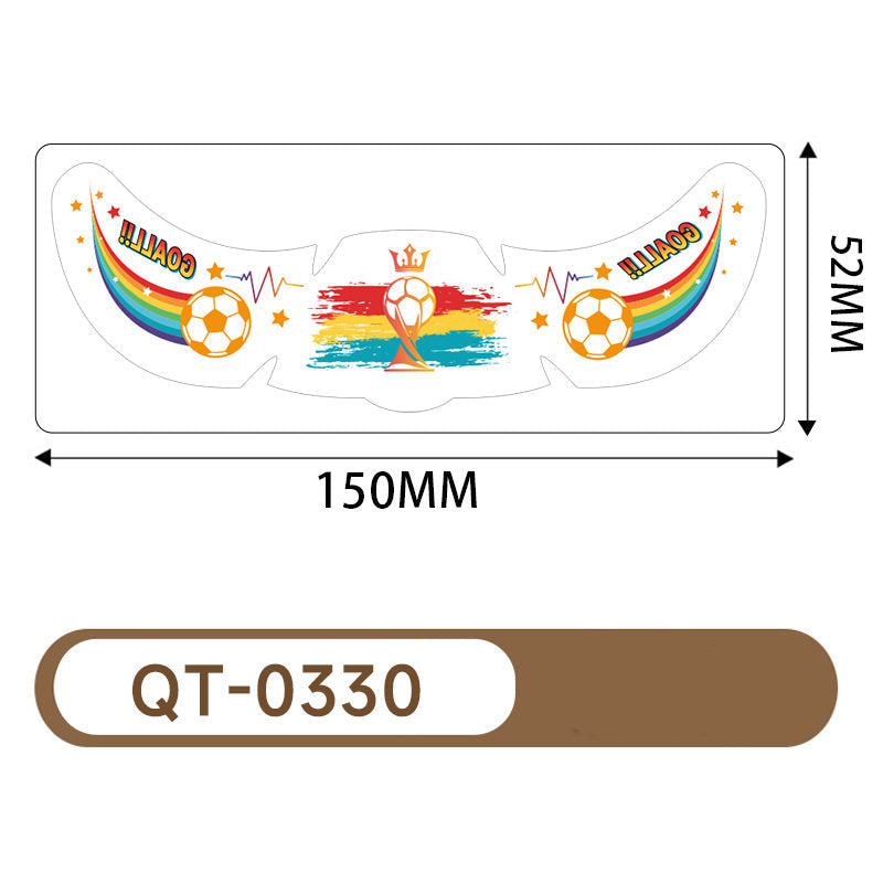 Five stickers for the US, Canada, and Mexico World Cup tattoo stickers, football match support freckles, face stickers, sweat-proof party makeup stickers, and more
