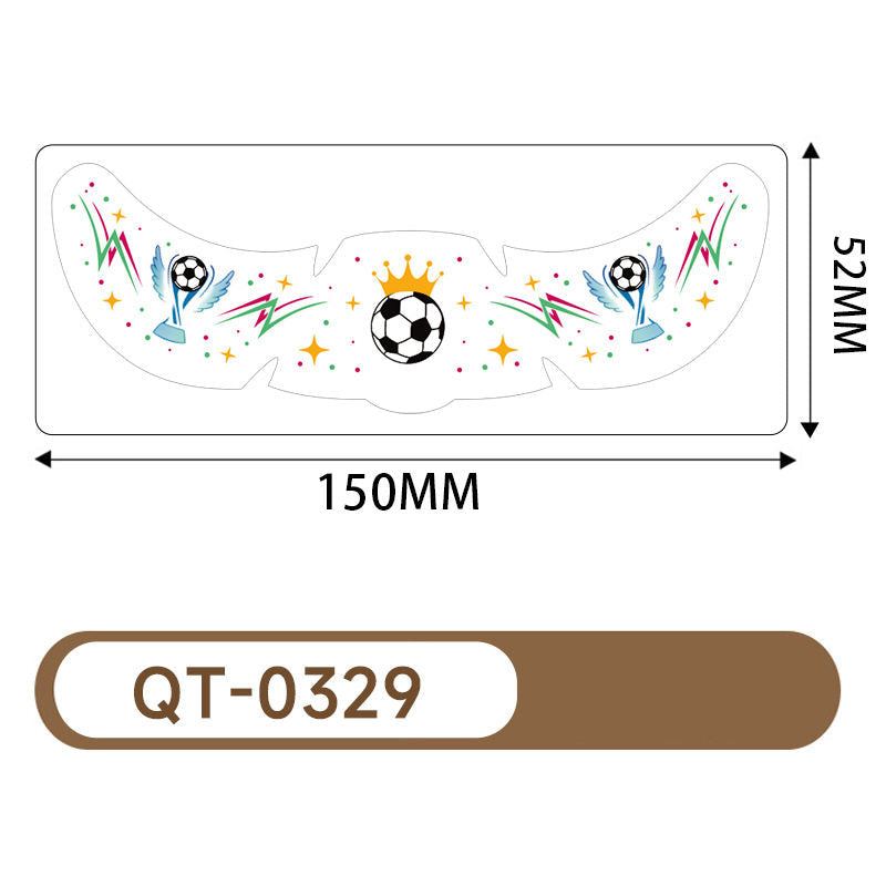 Five stickers for the US, Canada, and Mexico World Cup tattoo stickers, football match support freckles, face stickers, sweat-proof party makeup stickers, and more