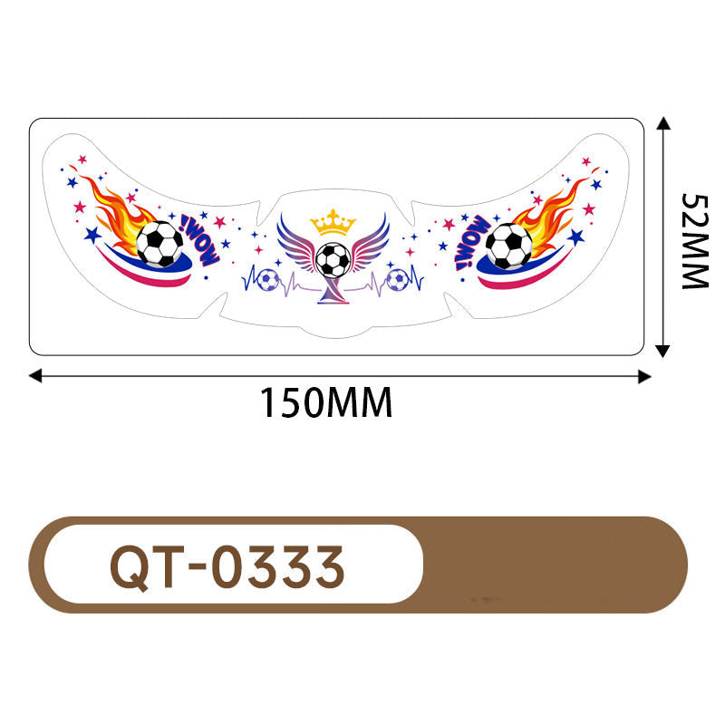 Five stickers for the US, Canada, and Mexico World Cup tattoo stickers, football match support freckles, face stickers, sweat-proof party makeup stickers, and more