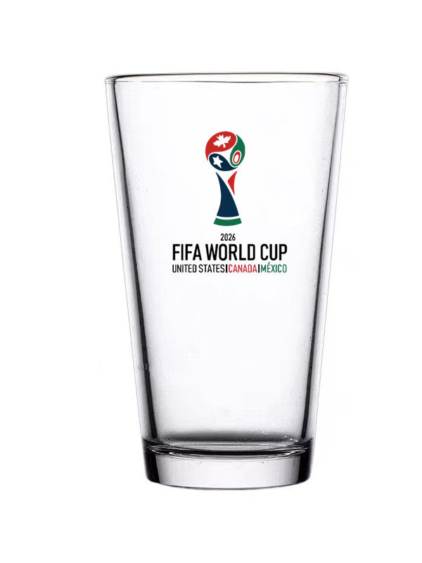500ml glass mug with the distinctive FIFA World Cup 2026 design