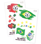 FIFA World Cup Soccer Nations Temporary Tattoos
