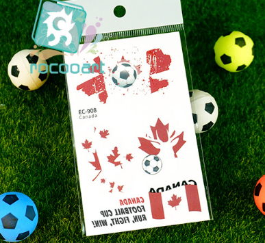 FIFA World Cup Soccer Nations Temporary Tattoos