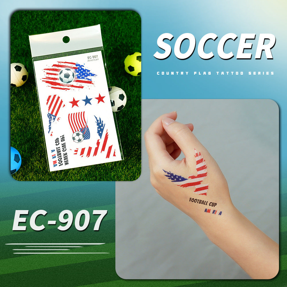 FIFA World Cup Soccer Nations Temporary Tattoos