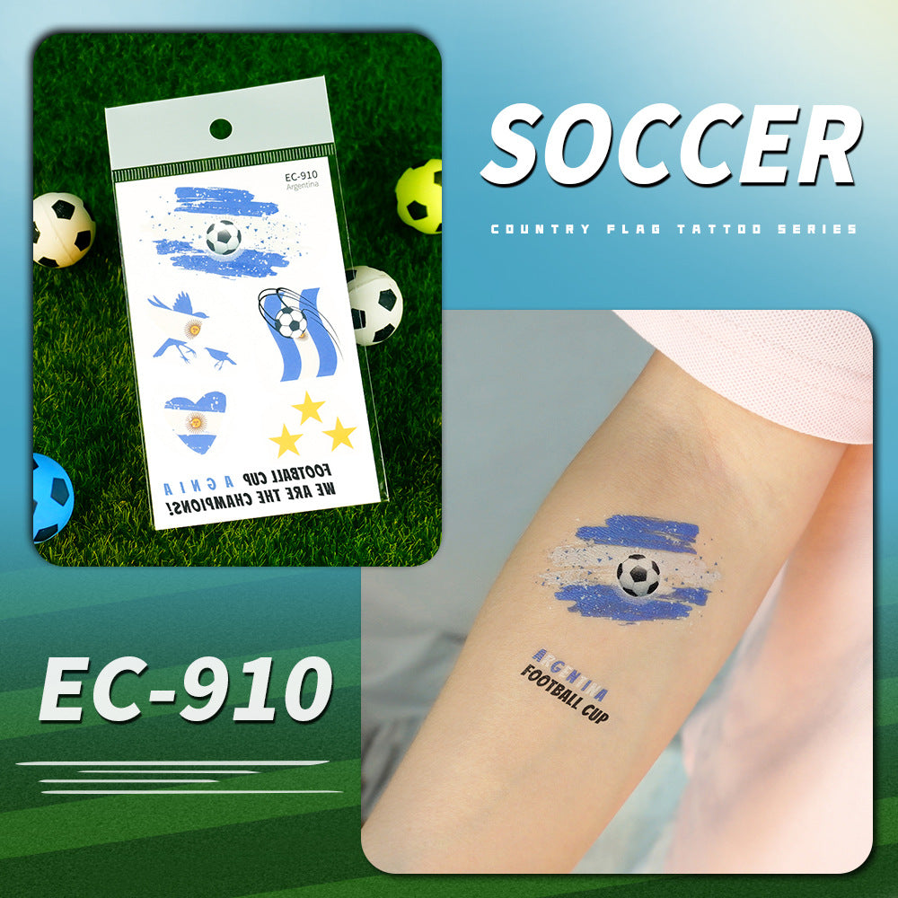 FIFA World Cup Soccer Nations Temporary Tattoos