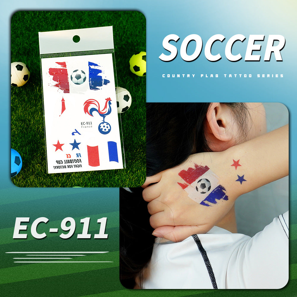 FIFA World Cup Soccer Nations Temporary Tattoos