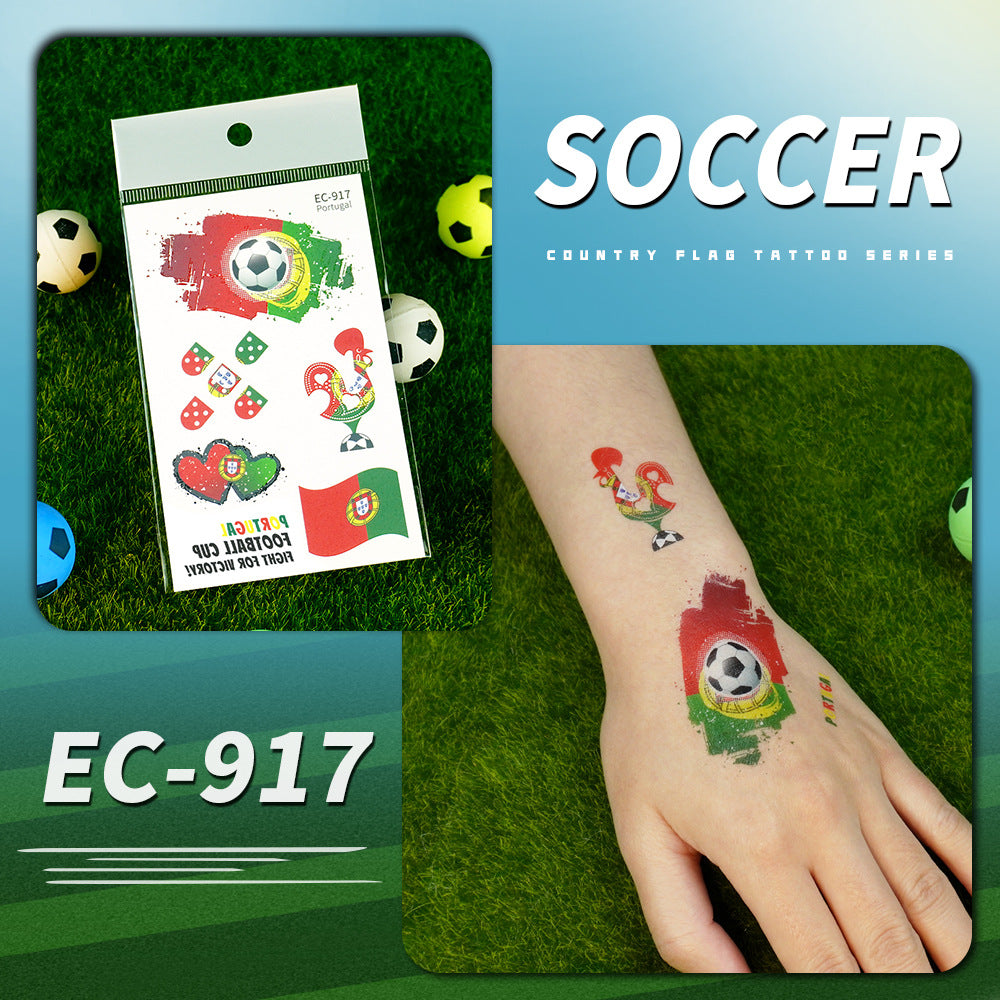 FIFA World Cup Soccer Nations Temporary Tattoos