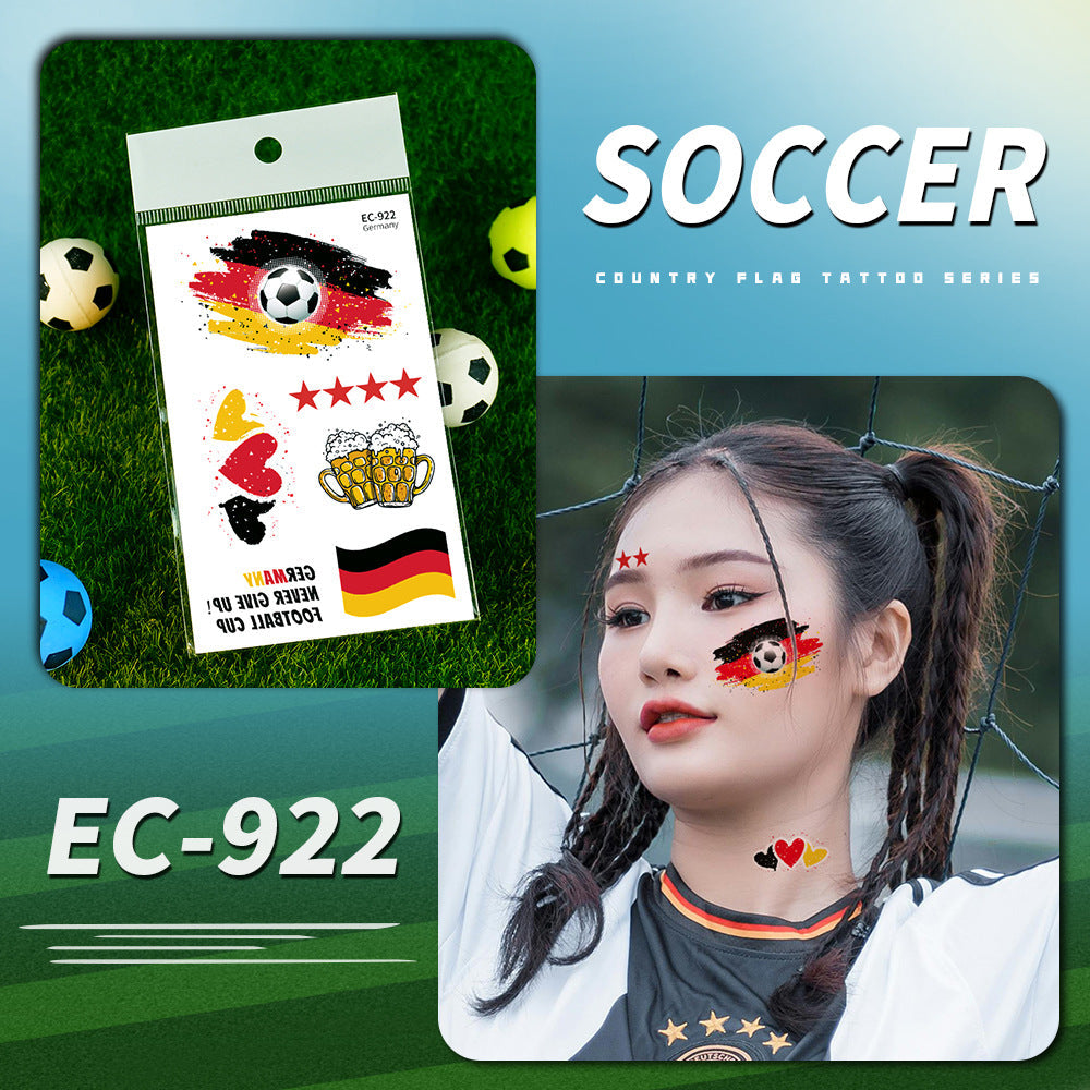 FIFA World Cup Soccer Nations Temporary Tattoos
