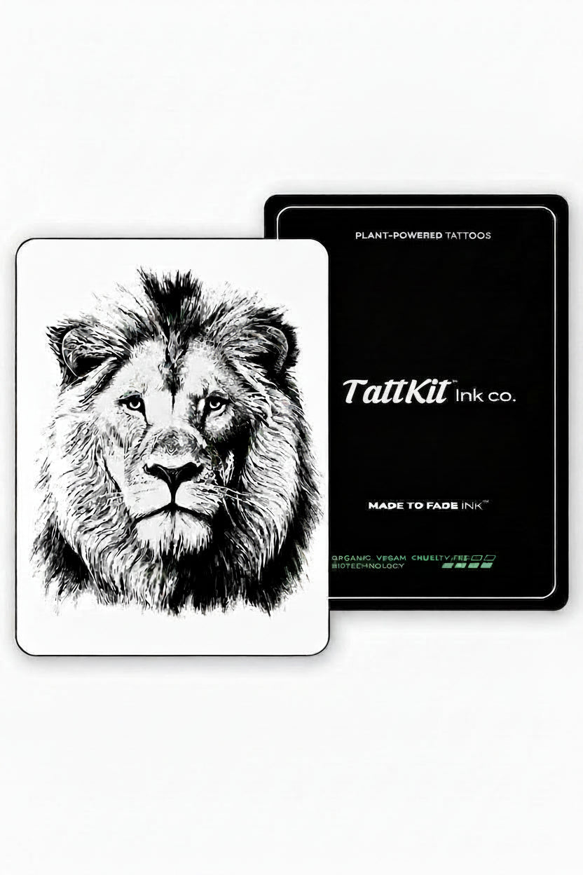 Alpha Lion Semi-Permanent Tattoo Design