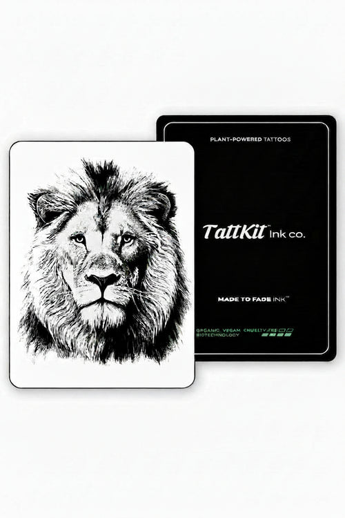 Alpha Lion Semi-Permanent Tattoo Design