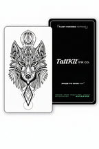 Geometric Wolf Semi-Permanent Tattoo Design