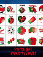 World Cup temporary tattoos with various high-quality team designs