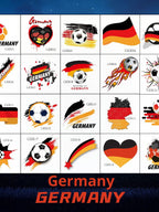World Cup temporary tattoos with various high-quality team designs